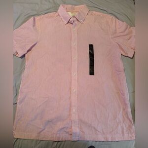 Banana republic standard fit button down short sleeve shirt, medium. NWT